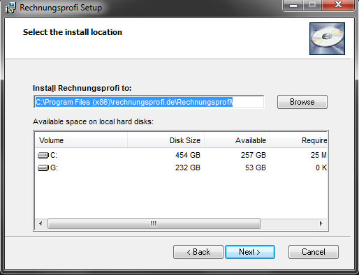 Rechnungsprofi - Anleitung zum Download und zur Installation 