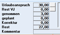 Personalverwaltung / Zeiterfassung - �bersicht Urlaub